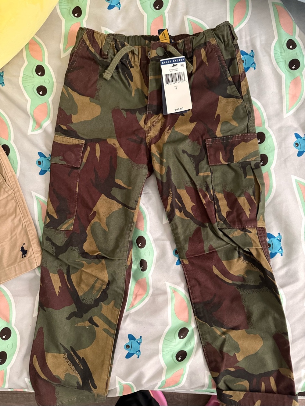 Ralph Lauren Kids Camouflage Cargo Pants - Green/Brown